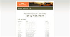 Desktop Screenshot of bristoltaxinumbers.co.uk